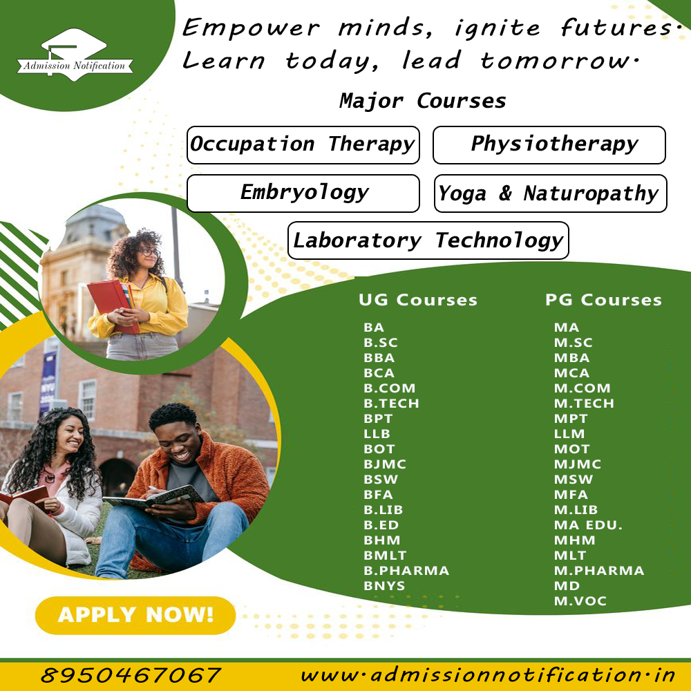 UG, PG, PhD Admission Open